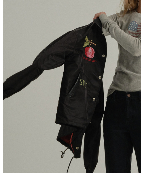 SUNDAY FRUIT MARKET（サンデーフルーツマーケット）の「W) APPLE COACH JACKET BLACK（ナイロンジャケット・レディース・その他・SMALL/MEDIUM）」の9枚目の写真