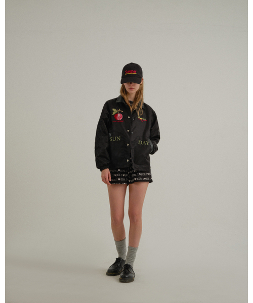 SUNDAY FRUIT MARKET（サンデーフルーツマーケット）の「W) APPLE COACH JACKET BLACK（ナイロンジャケット・レディース・その他・SMALL/MEDIUM）」の10枚目の写真
