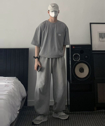 NUS（ナス）の「YEI Patch 1/2 Tee Grey（Tシャツ/カットソー）」