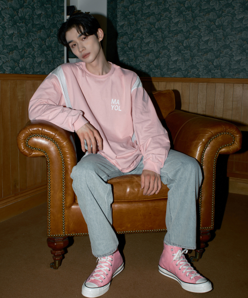 MAYOL(マイヨール)の「ロゴメッシュ長袖Tシャツ_ピンク(Tシャツ/カットソー・メンズ・その他・X-LARGE/LARGE/MEDIUM)」の2枚目の写真