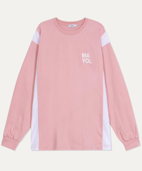 MAYOL(マイヨール)の「ロゴメッシュ長袖Tシャツ_ピンク(Tシャツ/カットソー・メンズ・その他・X-LARGE/LARGE/MEDIUM)」の4枚目の写真