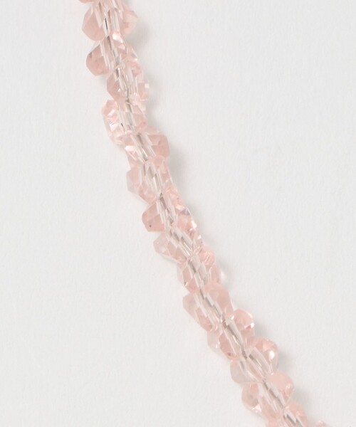 EMMEL REFINES（エメルリファインズ）の「＜EMMEL REFINES＞EM クリア ビーズ ネックレス（ネックレス・レディース・ライトピンク/ブラック/ベージュ・FREE）」の6枚目の写真