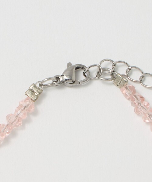 EMMEL REFINES（エメルリファインズ）の「＜EMMEL REFINES＞EM クリア ビーズ ネックレス（ネックレス・レディース・ライトピンク/ブラック/ベージュ・FREE）」の7枚目の写真