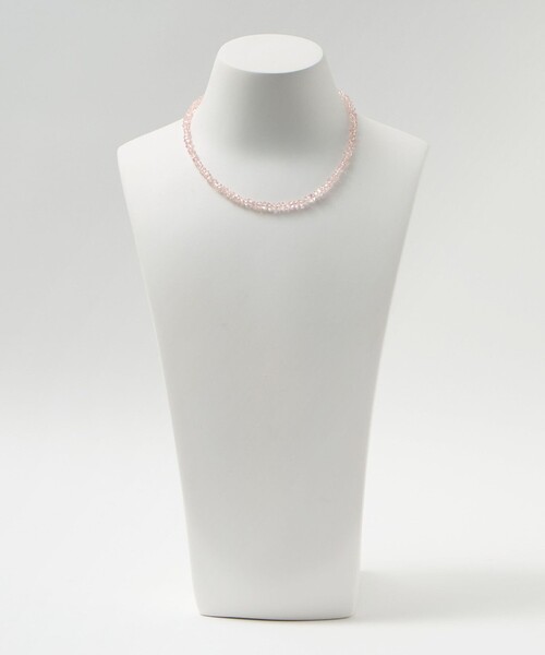 EMMEL REFINES（エメルリファインズ）の「＜EMMEL REFINES＞EM クリア ビーズ ネックレス（ネックレス・レディース・ライトピンク/ブラック/ベージュ・FREE）」の9枚目の写真