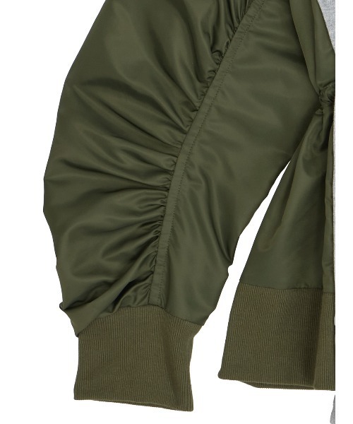 Ameri（アメリ）の「UND MILITARY DOCKING SWEAT TOP（スウェット・レディース・グレー/ブラック・FREE）」の10枚目の写真