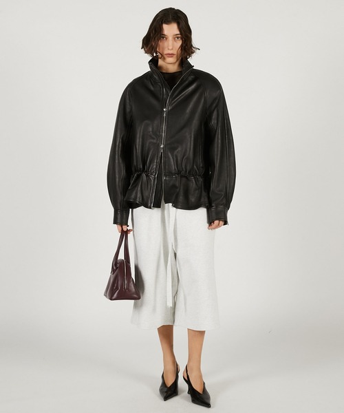 PRANK PROJECT（プランクプロジェクト）の「シープレザーペプラムブルゾン / Sheepskin Peplum Blouson（ブルゾン・レディース・ブラック/ブラウン・FREE）」の20枚目の写真