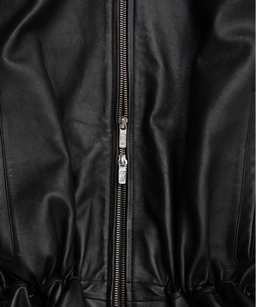 PRANK PROJECT（プランクプロジェクト）の「シープレザーペプラムブルゾン / Sheepskin Peplum Blouson（ブルゾン・レディース・ブラック/ブラウン・FREE）」の11枚目の写真