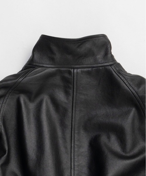 PRANK PROJECT（プランクプロジェクト）の「シープレザーペプラムブルゾン / Sheepskin Peplum Blouson（ブルゾン・レディース・ブラック/ブラウン・FREE）」の14枚目の写真