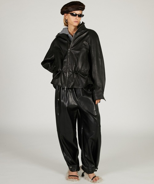 PRANK PROJECT（プランクプロジェクト）の「シープレザーペプラムブルゾン / Sheepskin Peplum Blouson（ブルゾン・レディース・ブラック/ブラウン・FREE）」の18枚目の写真