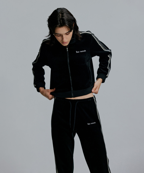 IBA NENETS(イバネネツ)の「テープポイントベルベットトラックジャケット - ブラック(ジャージ・レディース・その他・SMALL/MEDIUM)」の5枚目の写真