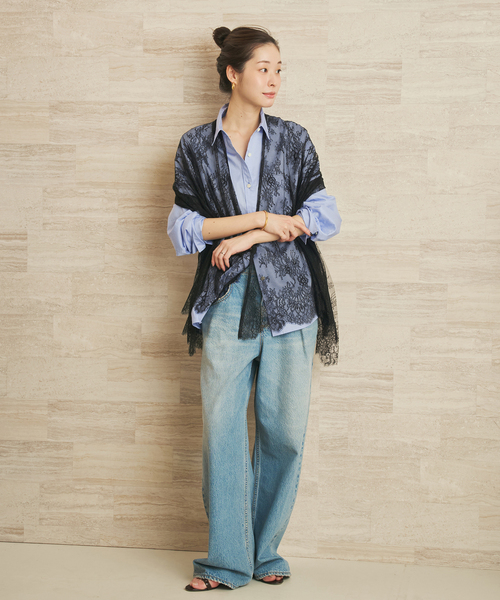 plage(プラージュ)の「boys washer シャツ(シャツ/ブラウス・レディース・ネイビー/ブルー/ホワイト・FREE)」の10枚目の写真