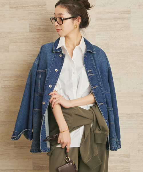 plage(プラージュ)の「boys washer シャツ(シャツ/ブラウス・レディース・ネイビー/ブルー/ホワイト・FREE)」の14枚目の写真