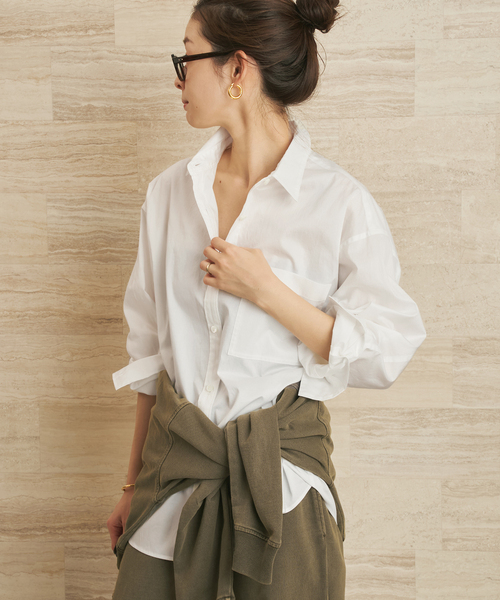 plage(プラージュ)の「boys washer シャツ(シャツ/ブラウス・レディース・ネイビー/ブルー/ホワイト・FREE)」の17枚目の写真