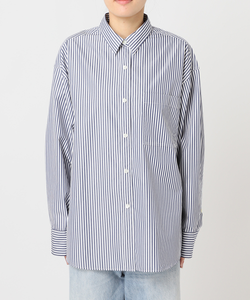 plage(プラージュ)の「boys washer シャツ(シャツ/ブラウス・レディース・ネイビー/ブルー/ホワイト・FREE)」の4枚目の写真