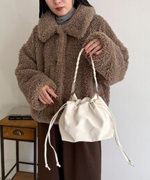 fredy emue | 三つ編みハンドル巾着バッグ(ショルダーバッグ)