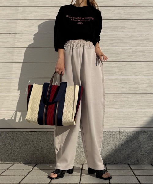 Q（キュー）の「マルチカラー2wayトート（トートバッグ・レディース・ブラック系・ONE SIZE）」の9枚目の写真