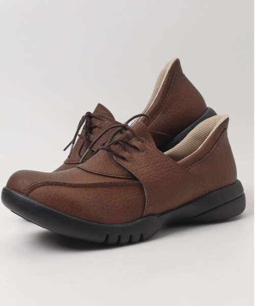 Re:getA(リゲッタ)の「Re:getA リゲッタ スットオン レースアップシューズ R-332(その他シューズ・レディース・キャメル/ブラック・22-22.5/25-25.5/24-24.5/23-23.5)」の4枚目の写真