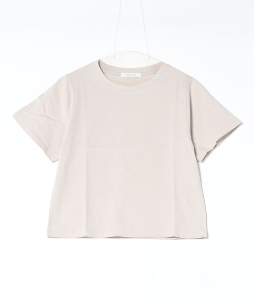 Doux archives(ドゥアルシーヴ)の「コンパクトTee(Tシャツ/カットソー・レディース・ネイビー/グレイッシュベージュ/オフホワイト・FREE)」の7枚目の写真