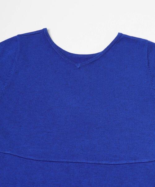 URBAN RESEARCH ROSSO WOMEN(アーバンリサーチ ロッソ)の「ウォシャブルフレアシルエットニットワンピース(ワンピース・レディース・ブルー/ブラック/グレー・FREE)」の7枚目の写真