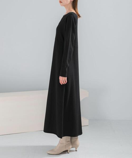 URBAN RESEARCH ROSSO WOMEN(アーバンリサーチ ロッソ)の「ウォシャブルフレアシルエットニットワンピース(ワンピース・レディース・ブルー/ブラック/グレー・FREE)」の16枚目の写真