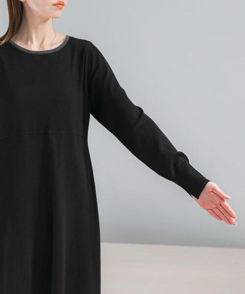 URBAN RESEARCH ROSSO WOMEN(アーバンリサーチ ロッソ)の「ウォシャブルフレアシルエットニットワンピース(ワンピース・レディース・ブルー/ブラック/グレー・FREE)」の18枚目の写真