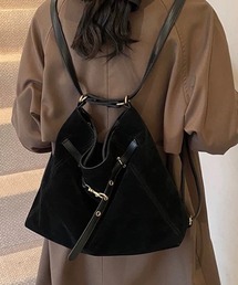 CELENA BEATS（セレナビーツ）の「レトロ スエード 2WAY ショルダー バックパックバッグ（ショルダーバッグ）」