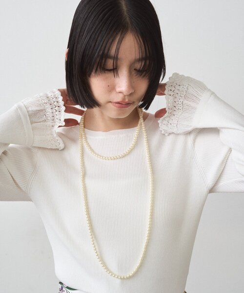 LOUNGEDRESS（ラウンジドレス）の「【GALENA/ガレナ】パールロングネックレス（ネックレス・レディース・オフホワイト・FREE）」の3枚目の写真