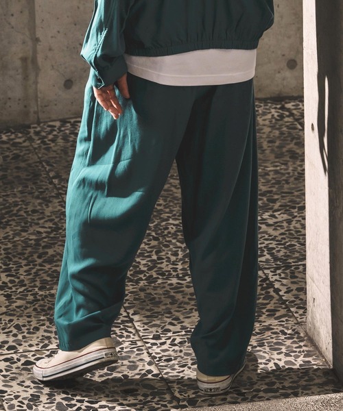 WONDER WALL MOTEL(ワンダーウォールモーテル)の「mp14444-WIDE PANTS ワイドテーパードパンツ(26SSPT001)(その他パンツ・メンズ・ブラック/グリーン・XL/L/M/S)」の16枚目の写真
