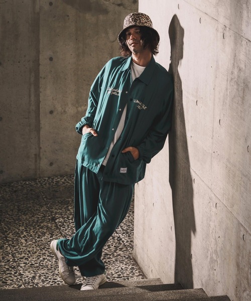 WONDER WALL MOTEL(ワンダーウォールモーテル)の「mp14444-WIDE PANTS ワイドテーパードパンツ(26SSPT001)(その他パンツ・メンズ・ブラック/グリーン・XL/L/M/S)」の20枚目の写真