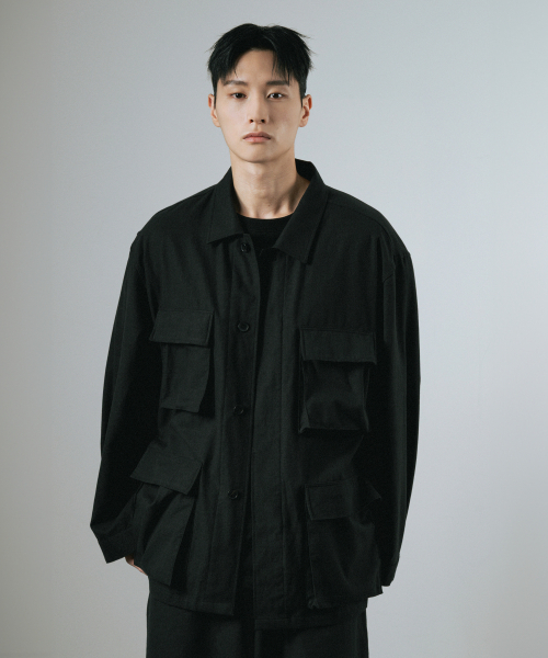 Vintage BDU Jacket (Black)（ミリタリージャケット）｜WHAGI（ワギ