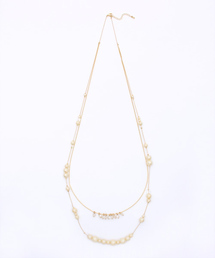 ikka | パールステーション2連ネックレス(ネックレス)