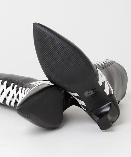 LOVEHUNTER(ラブハンター)の「LOVEHUNTER/+5cm ポインテッドトゥ スニーカーデザインブーツ(2220)(ブーツ・レディース・ブラック系1/ブラック系2/ブルー系1・LL/S/M/L)」の6枚目の写真