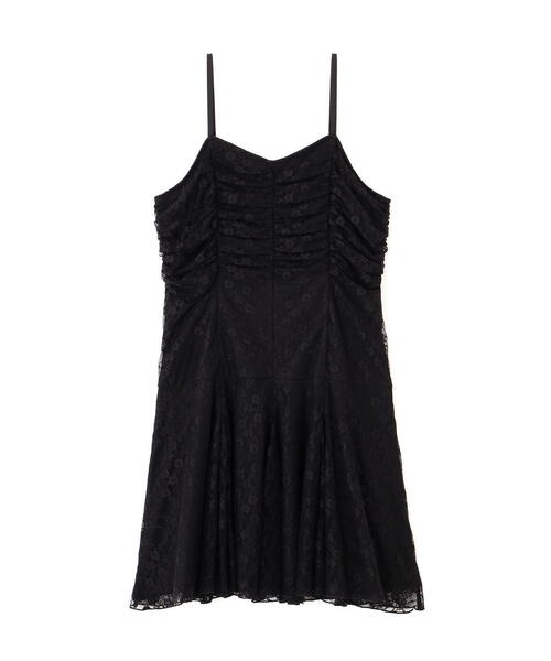 N.（N. Natural Beauty Basic）（エヌエヌナチュラルビューティーベーシック）の「レースギャザーキャミチュニック（キャミソール・レディース・オフホワイト/ブラック・ﾌﾘ-）」の7枚目の写真