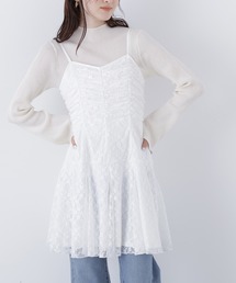 N.(N. Natural Beauty Basic) | レースギャザーキャミチュニック(キャミソール)