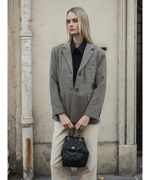 ANOETIC(アノエティック)の「ANC CLASSIC QUILTING BACKPACK(バックパック/リュック・レディース・ブラック・FREE)」の4枚目の写真