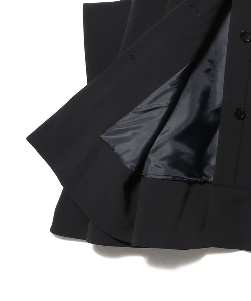 ESTNATION（エストネーション）の「ESTNATION / ノーカラーケープコート（ノーカラーコート・レディース・ネイビー/ベージュ・FREE）」の13枚目の写真