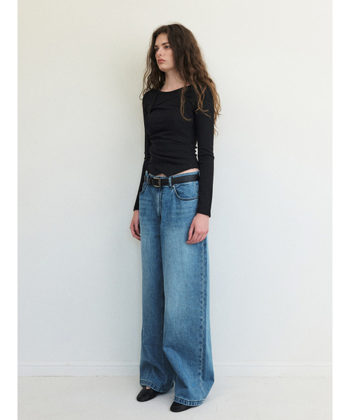 ETMON(エトモン)の「Layered Halter Strap T-Shirt, Black(Tシャツ/カットソー・レディース・その他・FREE)」の4枚目の写真