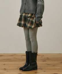 BELLOL（ベロエル）の「Cancan check mini skirt GREEN（スカート）」