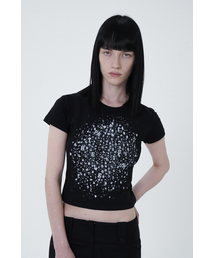 DASH CROP SHORT SLEEVE BLACK