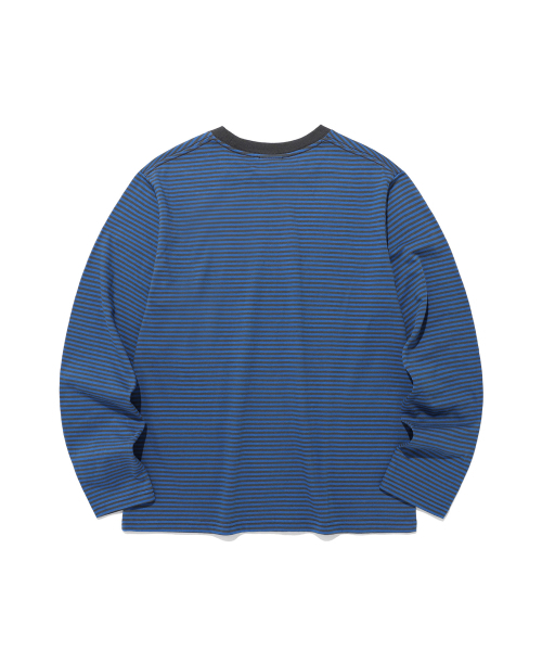 ISTKUNST（イストクンスト）の「LOVE IS STRIPE LS TEE_BLUE(IK2EFMT552A)（Tシャツ/カットソー・レディース・ブルー・S/M/L）」の3枚目の写真