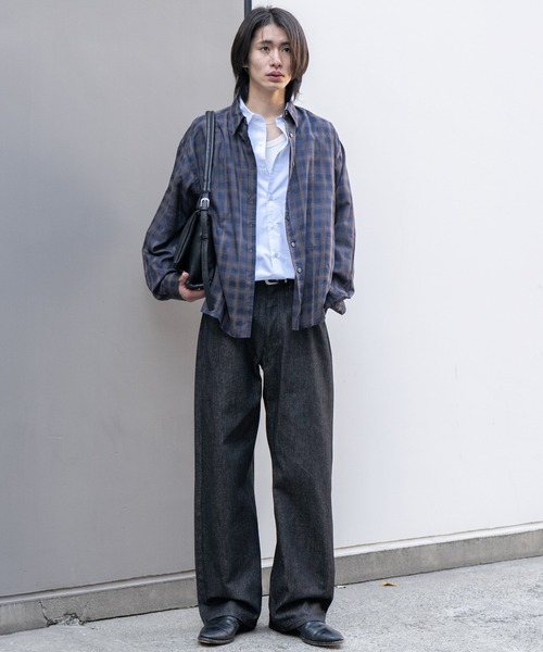 SINSS(シンス)の「Ombre check shirt / オンブレチェックシャツ(シャツ/ブラウス・メンズ・ブラック系その他/ネイビー・SMALL/X-SMALL/LARGE/MEDIUM)」の15枚目の写真
