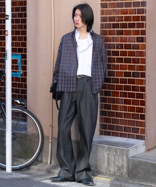 SINSS(シンス)の「Ombre check shirt / オンブレチェックシャツ(シャツ/ブラウス・メンズ・ブラック系その他/ネイビー・SMALL/X-SMALL/LARGE/MEDIUM)」の19枚目の写真