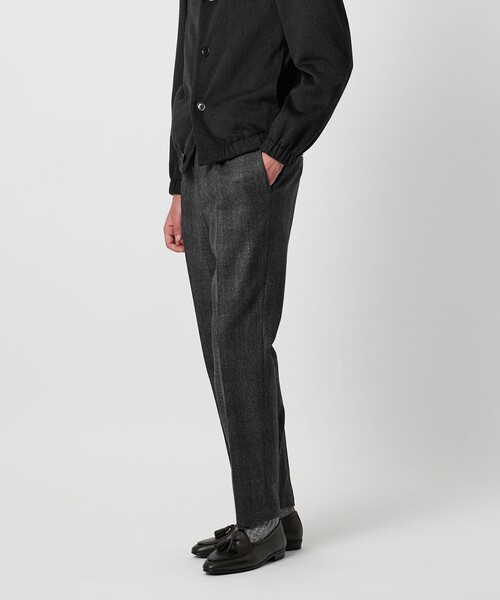 SOVEREIGN(ソブリン)の「<SOVEREIGN>グレンチェック ハーフギャザー イージースラックス(スラックス・メンズ・ダークグレー・XL/S/L/M)」の2枚目の写真