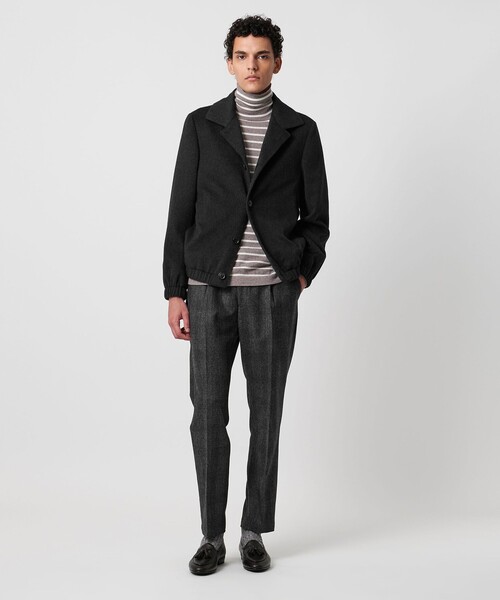 SOVEREIGN(ソブリン)の「<SOVEREIGN>グレンチェック ハーフギャザー イージースラックス(スラックス・メンズ・ダークグレー・XL/S/L/M)」の3枚目の写真