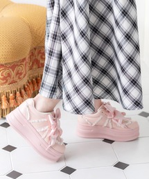 attagirl（アタガール）の「厚底ダブルリボンフリルスニーカー（スニーカー）」