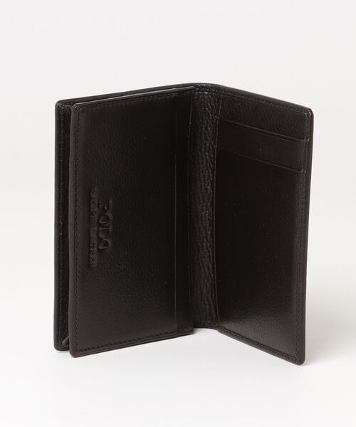 レザー フォールデッド カード ケース（カードケース）｜POLO RALPH
