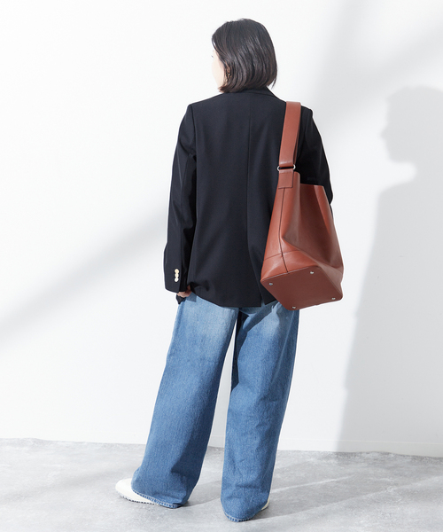 journal standard L'essage（ジャーナルスタンダードレサージュ）の「《追加6》ヴィスポリギャバブレザージャケット（テーラードジャケット・レディース・グレー/ネイビー・38/36）」の12枚目の写真