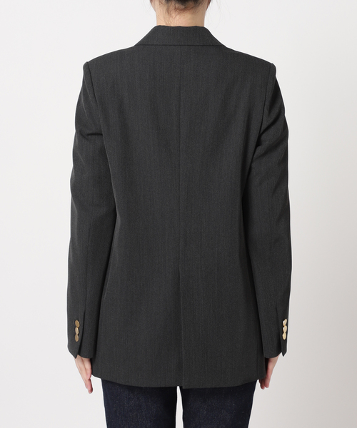 journal standard L'essage（ジャーナルスタンダードレサージュ）の「《追加6》ヴィスポリギャバブレザージャケット（テーラードジャケット・レディース・グレー/ネイビー・38/36）」の19枚目の写真