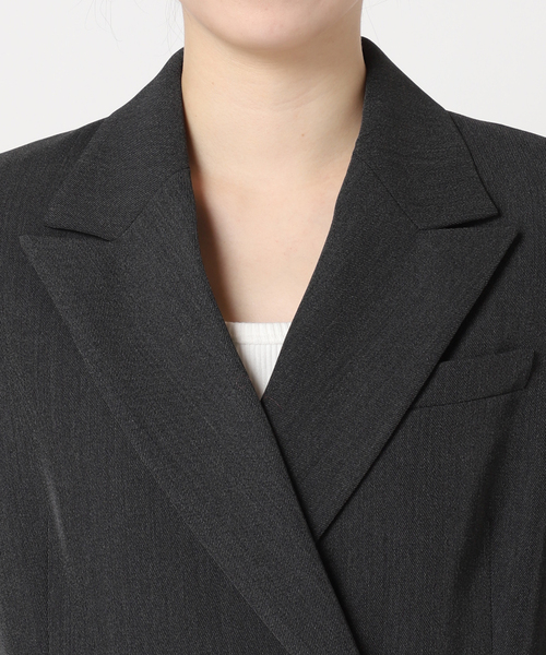 journal standard L'essage（ジャーナルスタンダードレサージュ）の「《追加6》ヴィスポリギャバブレザージャケット（テーラードジャケット・レディース・グレー/ネイビー・38/36）」の21枚目の写真