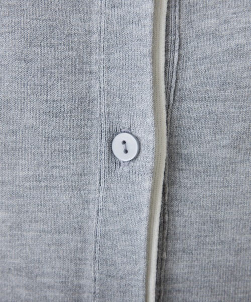 COLLAGE GALLARDAGALANTE（コラージュガリャルダガランテ）の「配色ラインクルーネックカーディガン（カーディガン/ボレロ・レディース・グレー/オレンジ・FREE）」の20枚目の写真